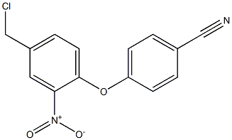 4-[4-(chloromethyl)-2-nitrophenoxy]benzonitrile 구조식 이미지