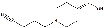 4-[4-(hydroxyimino)piperidin-1-yl]butanenitrile Structure