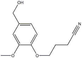 4-[4-(hydroxymethyl)-2-methoxyphenoxy]butanenitrile 구조식 이미지