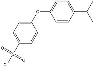 4-[4-(propan-2-yl)phenoxy]benzene-1-sulfonyl chloride Structure