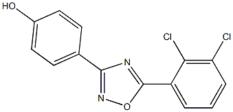 4-[5-(2,3-dichlorophenyl)-1,2,4-oxadiazol-3-yl]phenol 구조식 이미지