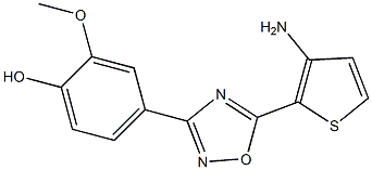 4-[5-(3-aminothiophen-2-yl)-1,2,4-oxadiazol-3-yl]-2-methoxyphenol Structure