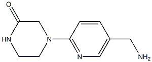 4-[5-(aminomethyl)pyridin-2-yl]piperazin-2-one 구조식 이미지