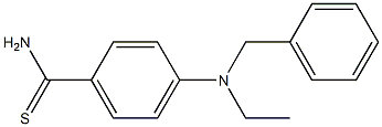 4-[benzyl(ethyl)amino]benzene-1-carbothioamide 구조식 이미지