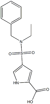 4-[benzyl(ethyl)sulfamoyl]-1H-pyrrole-2-carboxylic acid 구조식 이미지