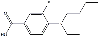4-[butyl(ethyl)amino]-3-fluorobenzoic acid Structure