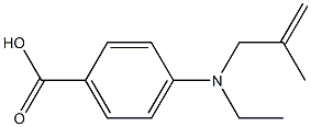 4-[ethyl(2-methylprop-2-en-1-yl)amino]benzoic acid 구조식 이미지