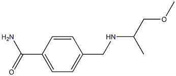 4-{[(1-methoxypropan-2-yl)amino]methyl}benzamide Structure