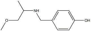 4-{[(1-methoxypropan-2-yl)amino]methyl}phenol Structure