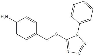 4-{[(1-phenyl-1H-1,2,3,4-tetrazol-5-yl)sulfanyl]methyl}aniline 구조식 이미지