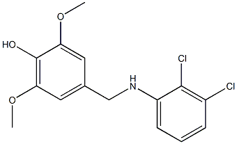 4-{[(2,3-dichlorophenyl)amino]methyl}-2,6-dimethoxyphenol Structure