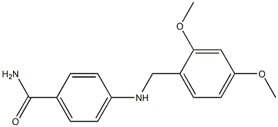 4-{[(2,4-dimethoxyphenyl)methyl]amino}benzamide Structure