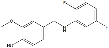 4-{[(2,5-difluorophenyl)amino]methyl}-2-methoxyphenol Structure