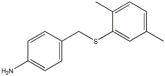4-{[(2,5-dimethylphenyl)sulfanyl]methyl}aniline 구조식 이미지