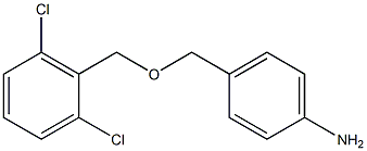 4-{[(2,6-dichlorophenyl)methoxy]methyl}aniline Structure
