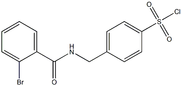 4-{[(2-bromophenyl)formamido]methyl}benzene-1-sulfonyl chloride Structure