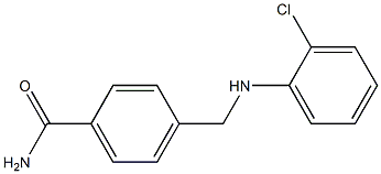 4-{[(2-chlorophenyl)amino]methyl}benzamide Structure
