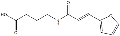 4-{[(2E)-3-(2-furyl)prop-2-enoyl]amino}butanoic acid Structure