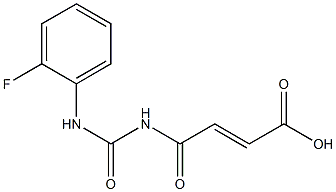 4-{[(2-fluorophenyl)carbamoyl]amino}-4-oxobut-2-enoic acid Structure