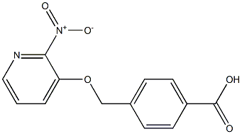 4-{[(2-nitropyridin-3-yl)oxy]methyl}benzoic acid Structure