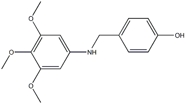 4-{[(3,4,5-trimethoxyphenyl)amino]methyl}phenol Structure