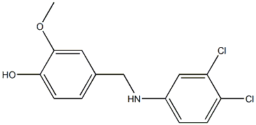 4-{[(3,4-dichlorophenyl)amino]methyl}-2-methoxyphenol Structure