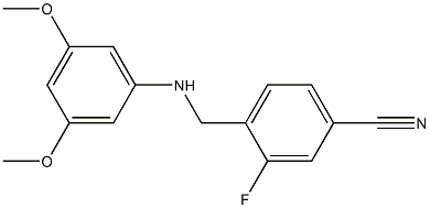 4-{[(3,5-dimethoxyphenyl)amino]methyl}-3-fluorobenzonitrile Structure