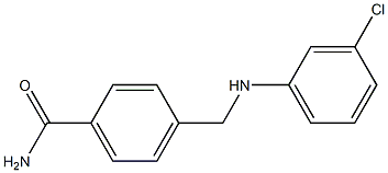 4-{[(3-chlorophenyl)amino]methyl}benzamide Structure