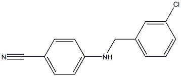 4-{[(3-chlorophenyl)methyl]amino}benzonitrile 구조식 이미지