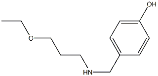 4-{[(3-ethoxypropyl)amino]methyl}phenol 구조식 이미지