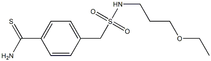 4-{[(3-ethoxypropyl)sulfamoyl]methyl}benzene-1-carbothioamide 구조식 이미지