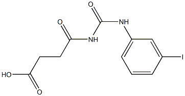 4-{[(3-iodophenyl)carbamoyl]amino}-4-oxobutanoic acid Structure