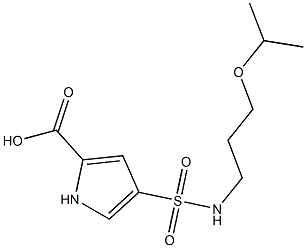 4-{[(3-isopropoxypropyl)amino]sulfonyl}-1H-pyrrole-2-carboxylic acid 구조식 이미지