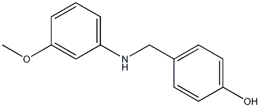 4-{[(3-methoxyphenyl)amino]methyl}phenol Structure