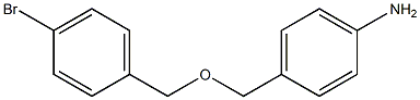 4-{[(4-bromophenyl)methoxy]methyl}aniline Structure