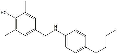 4-{[(4-butylphenyl)amino]methyl}-2,6-dimethylphenol Structure