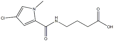 4-{[(4-chloro-1-methyl-1H-pyrrol-2-yl)carbonyl]amino}butanoic acid 구조식 이미지