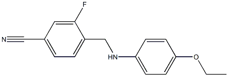 4-{[(4-ethoxyphenyl)amino]methyl}-3-fluorobenzonitrile 구조식 이미지