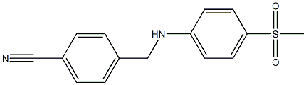 4-{[(4-methanesulfonylphenyl)amino]methyl}benzonitrile 구조식 이미지
