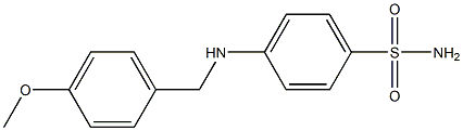 4-{[(4-methoxyphenyl)methyl]amino}benzene-1-sulfonamide 구조식 이미지