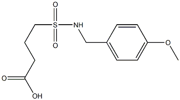 4-{[(4-methoxyphenyl)methyl]sulfamoyl}butanoic acid Structure