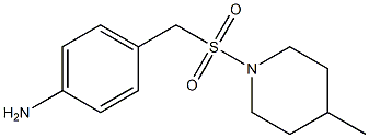 4-{[(4-methylpiperidine-1-)sulfonyl]methyl}aniline 구조식 이미지