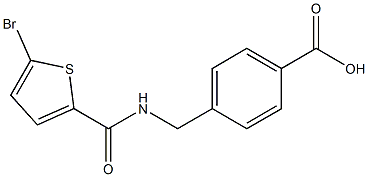 4-{[(5-bromothiophen-2-yl)formamido]methyl}benzoic acid Structure