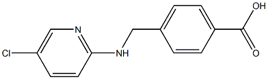 4-{[(5-chloropyridin-2-yl)amino]methyl}benzoic acid 구조식 이미지