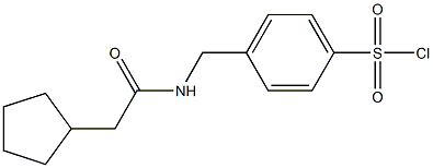 4-{[(cyclopentylacetyl)amino]methyl}benzenesulfonyl chloride 구조식 이미지