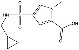 4-{[(cyclopropylmethyl)amino]sulfonyl}-1-methyl-1H-pyrrole-2-carboxylic acid 구조식 이미지