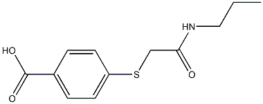 4-{[(propylcarbamoyl)methyl]sulfanyl}benzoic acid Structure