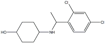 4-{[1-(2,4-dichlorophenyl)ethyl]amino}cyclohexan-1-ol 구조식 이미지