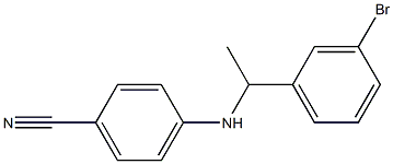 4-{[1-(3-bromophenyl)ethyl]amino}benzonitrile 구조식 이미지