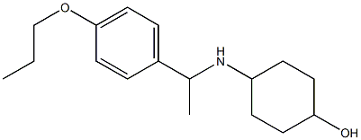 4-{[1-(4-propoxyphenyl)ethyl]amino}cyclohexan-1-ol Structure